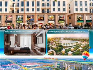 Shophouse mặt đại lộ 4 mùa, mua đầu tư, cho thuê dòng tiền, thắng ngay khi cọc