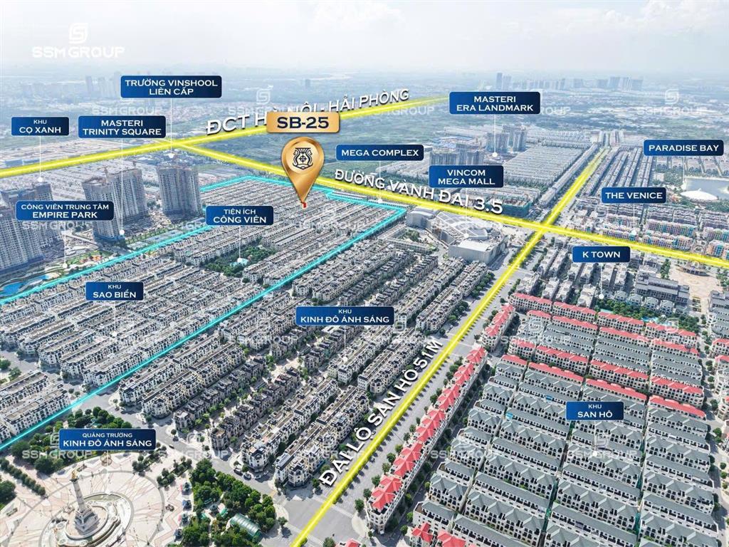 Shop xẻ khe sb25, tâm điểm kinh doanh ngay cạnh vincom mega mall, 20,5 tỷ