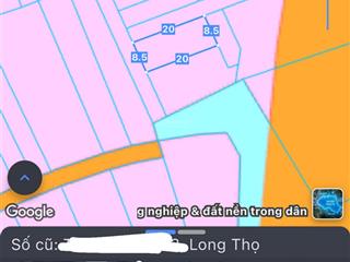 Đất full thổ cư, mặt tiền trước sau 8.5m đồng đều vuông đẹp