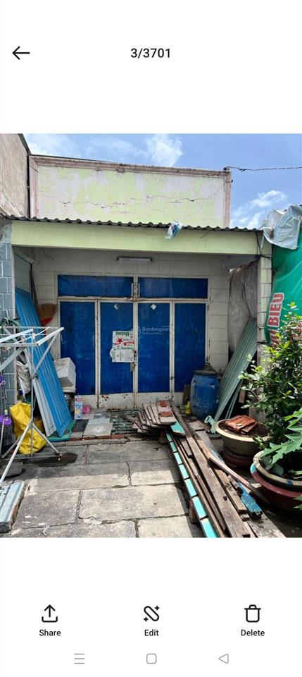 Bán nhà nát cấp 4, 71m2 hẻm xe hơi sát mặt tiền 226 nguyễn bình sổ riêng