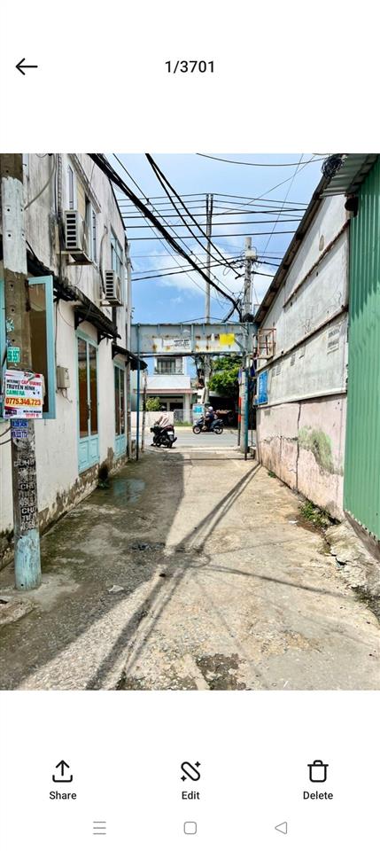 Bán nhà nát cấp 4, 71m2 hẻm xe hơi sát mặt tiền 226 nguyễn bình sổ riêng