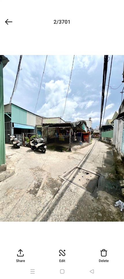 Bán nhà nát cấp 4, 71m2 hẻm xe hơi sát mặt tiền 226 nguyễn bình sổ riêng