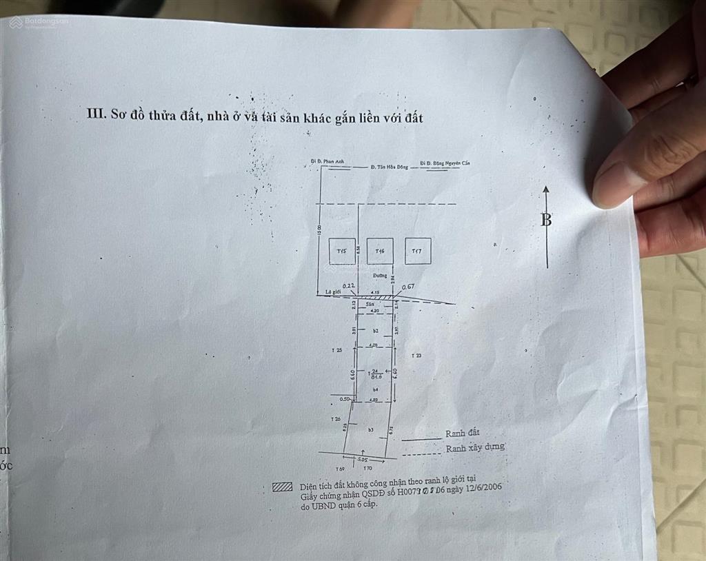 Mặt tiền thụt tân hòa đôngq6 4,2m*21m mặttiền tương laivip phú lâm