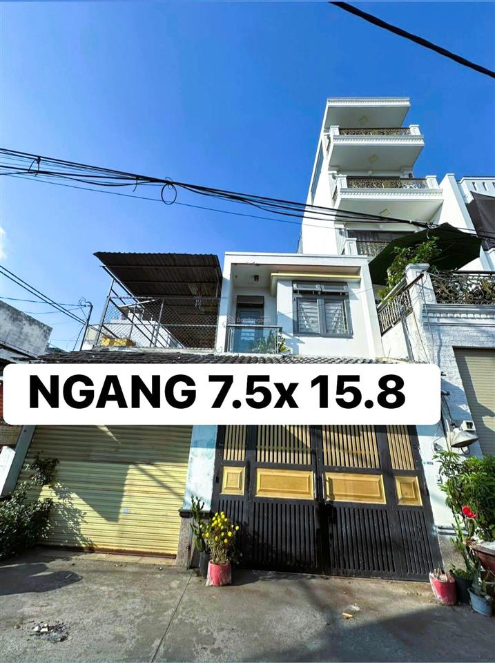 Hẻm ô tô gò xoài sát vách aeon tân phú  7,5x15,8 (2 tầng)  vừa ở vừa cho thuê  thu nhập 20tr