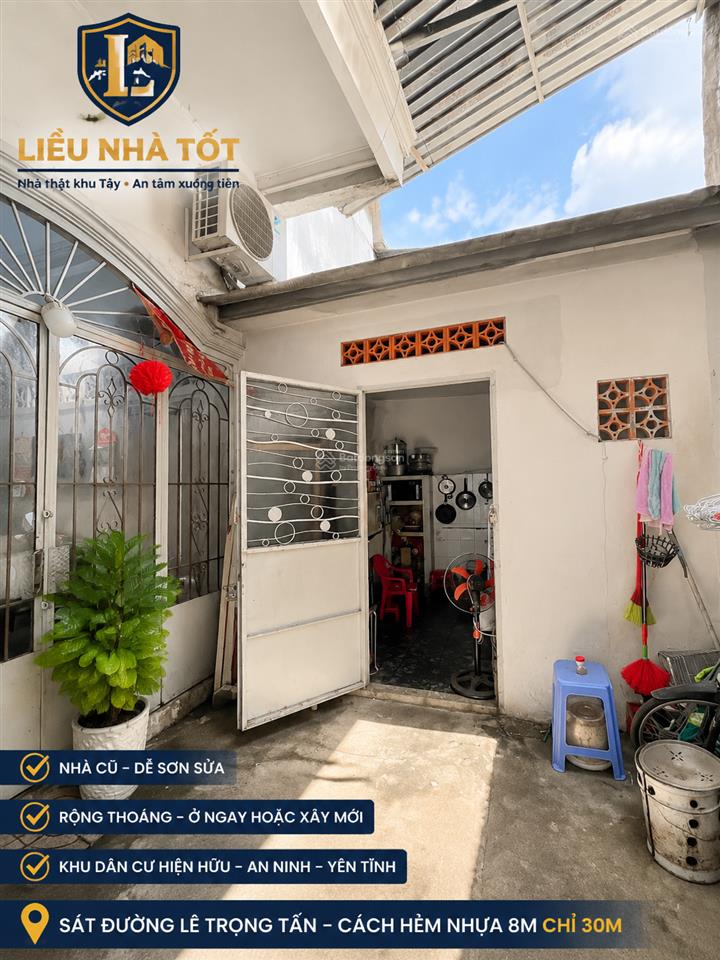 Bán đất tặng nhà cấp 4 sát mặt tiền lê trọng tấn, tây thạnh, tân phú6x10cn57m².k0.lg