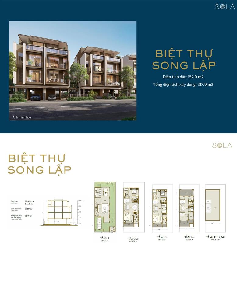 Điều gì khiến cặp căn biệt thự song lập sola trở nên đặc biệt tại the global city?