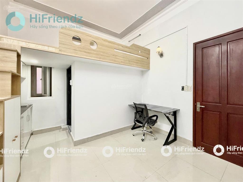 Cho thuê phòng gác full nội thất mới 100%  gác cao đứng được  ngay cv gia định