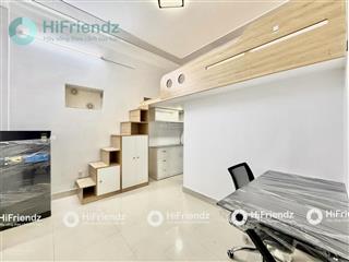 Cho thuê phòng gác full nội thất mới 100%  gác cao đứng được  ngay cv gia định