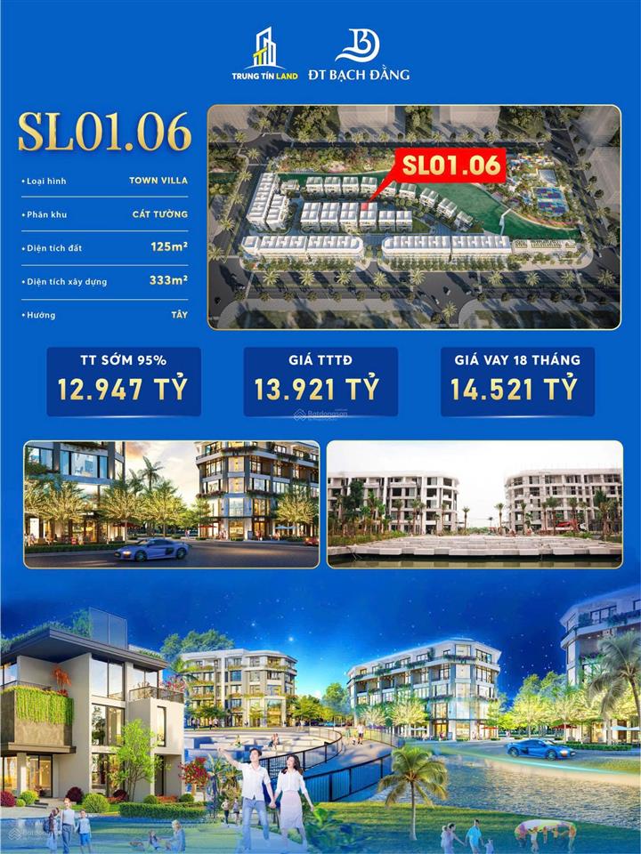 Bán biệt thự tại bạch đằng 1288, 11 tỷ, 126m², hàng hiếm giá ưu đãi