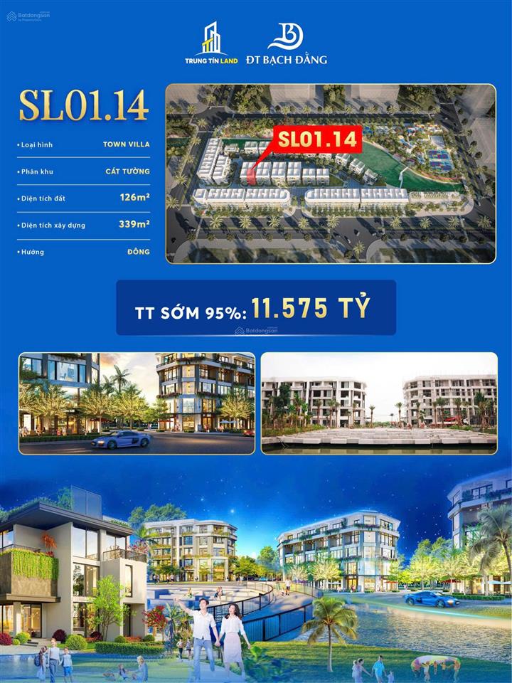 Bán biệt thự tại bạch đằng 1288, 11 tỷ, 126m², hàng hiếm giá ưu đãi