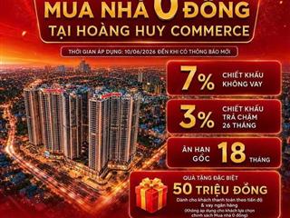 Hoàng huy commerce, căn 2n 2vs chiết khấu lên đến 1 tỷ vnd giá chỉ còn 3.15 tỷ