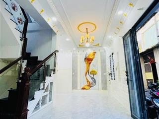 Nhà bà hom quận 6  hẻm 4.5m thông xe hơi đỗ cửa  3 tầng  4pn  4.85 tỉ