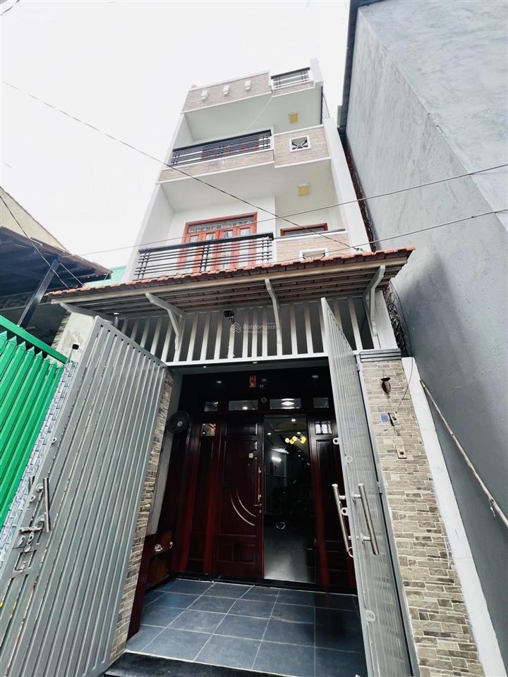 Nhà hậu giang quận 6, 4x19,5m, 4 tầng, 4pn, gần bình phú, hẻm xe tải, giá 7,1 tỷ