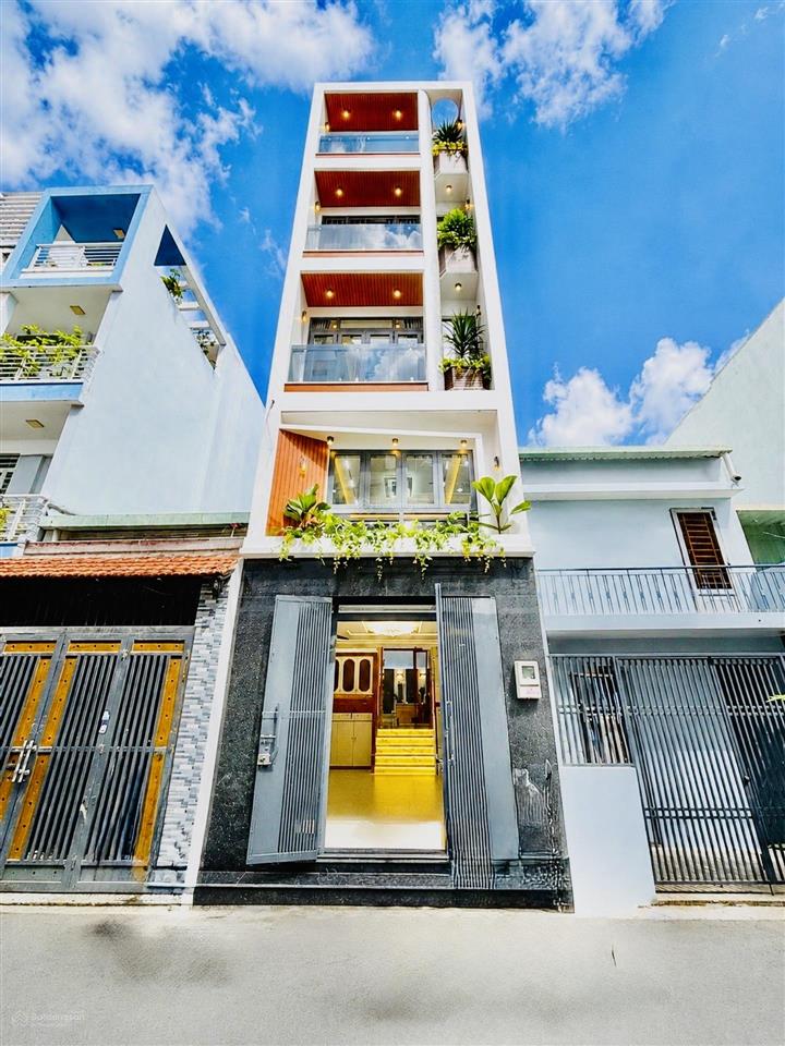 Hạ giá! nhà 5 tầng thang máy sát lê văn quới, 57m, 5pn, 280m sàn, full nội thất, 9.4 tỷ tl