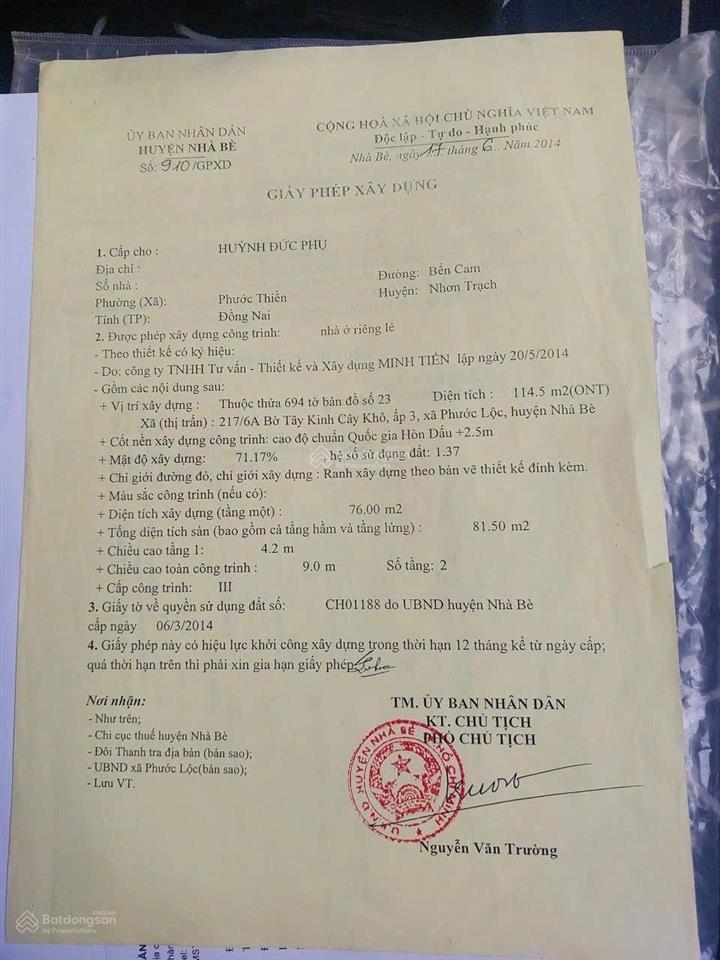 Cần bán gấp lô đất thổ cư cực đẹp cách mặt tiền đường chính 300m