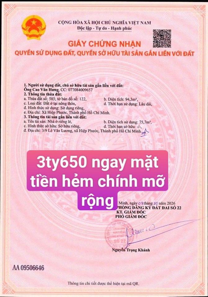 Bán gấp nhà riêng 95m2 cực đẹp giá gốc bình ổn bàn giao khi cọc