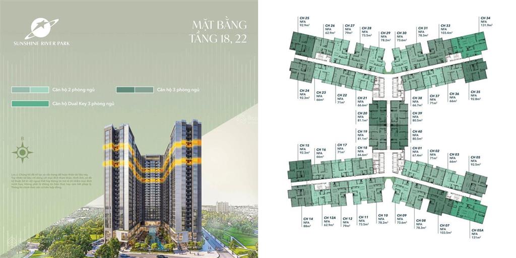 Độc quyền căn hộ sunshine river park  siêu phẩm view sông hồng
