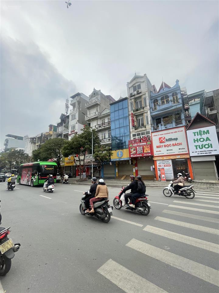 Bán nhà mặt phố nguyễn phong sắc, 55 m2, 6 tầng, vỉa hè 3m, dân xây kiên cố, kd đỉnh cao, 41 tỷ