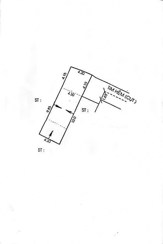 Phạm văn hai  tân bình 61m2  nhà nát  4,3 x 14,5m vuông vức. giá 5,95 tỷ