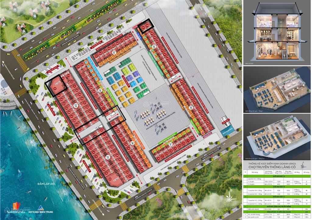 Chợ lăng cô, bản giao hưởng giữa đầm lập an  đèo hải vân. bán điểm kinh doanh 3 tầng ở chợ lăng cô