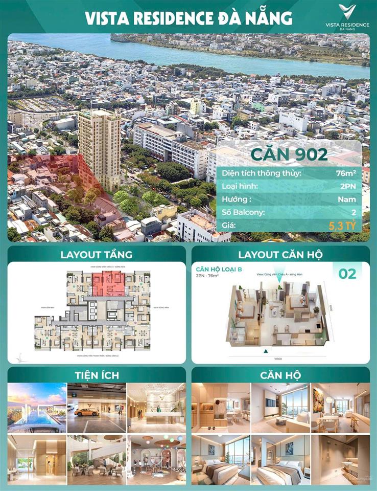 Căn hộ đã bàn giao, cách đà nẵng downtown 1km siêu phẩm căn hộ nội thất liền tường  sổ đỏ lâu dài
