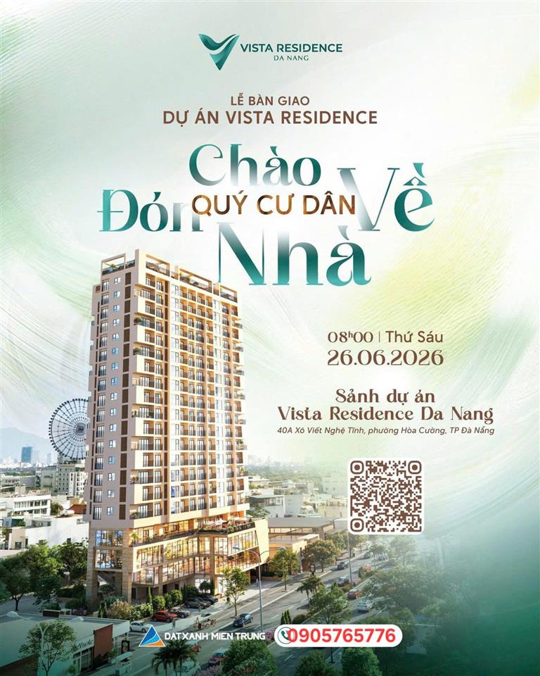 Căn hộ đã bàn giao, cách đà nẵng downtown 1km siêu phẩm căn hộ nội thất liền tường  sổ đỏ lâu dài