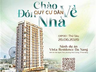 Căn hộ đã bàn giao, cách đà nẵng downtown 1km siêu phẩm căn hộ nội thất liền tường  sổ đỏ lâu dài