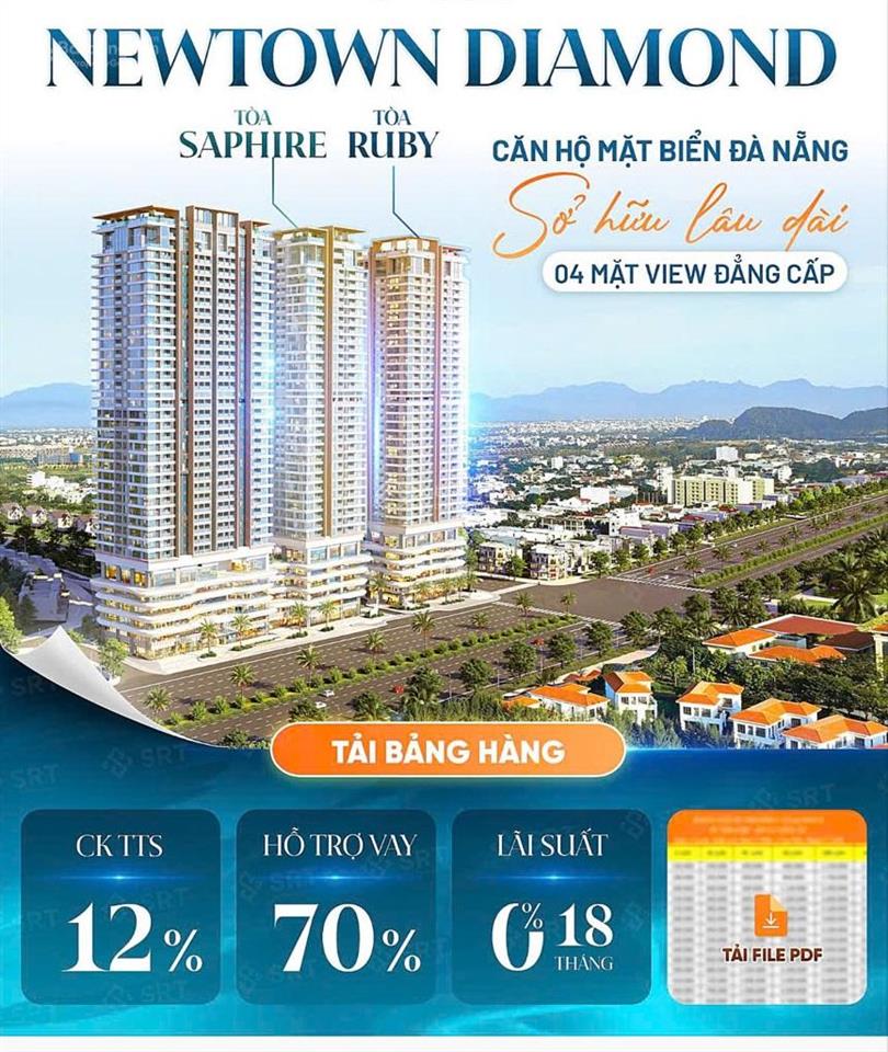 Gần biển! bán căn hộ 3pn 96m2 7,89 tỷ mt trường sa  q. ngũ hành sơn