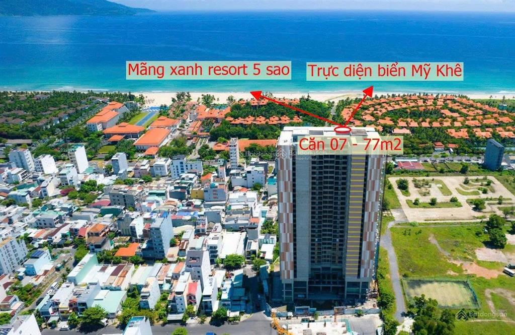 View biển! bán căn hộ cao cấp 2pn, 77m2 58 tr/m2  mt phạm kiệt, q. ngũ hành sơn