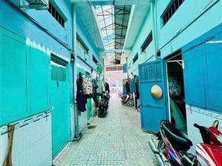 Bán dãy nhà trọ 9 phòng  210m2  ngang 7m  2 mặt tiền hẻm  dòng tiền 16tr/th  chỉ 5.5 tỷ