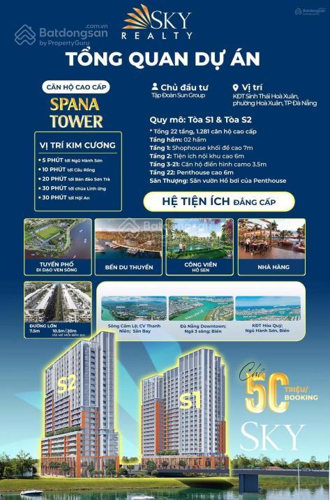 Siêu hot! bán căn hộ spana tower 2pn, 70m2, 58 triệu/m2  mt nguyễn phước lan, q. cẩm lệ