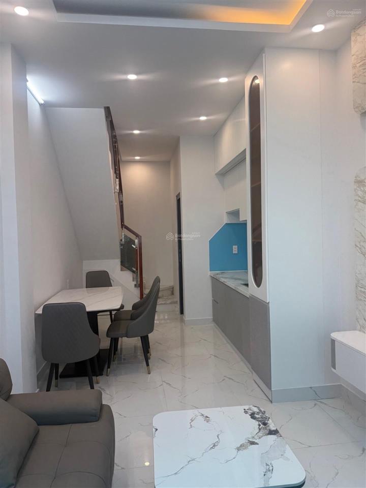 Bán nhà hoàng diệu quận 4  nhà mới xây full nội thất  3 tỷ  2 tấm đúc  27m2  hẻm 4m