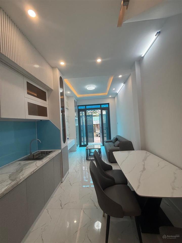 Bán nhà hoàng diệu quận 4  nhà mới xây full nội thất  3 tỷ  2 tấm đúc  27m2  hẻm 4m
