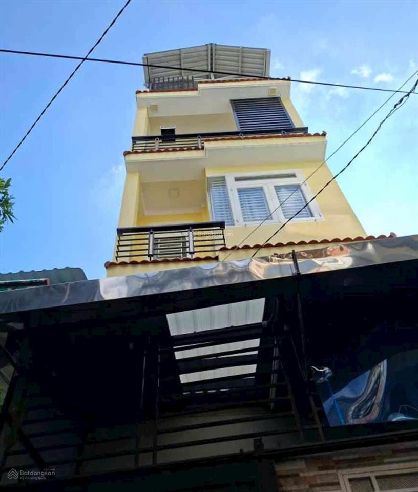 Bán nhà hoàng diệu quận 4  4 tầng  37m2  4 tỷ nhỉnh  hẻm 4m thông  khu dân trí cao an ninh