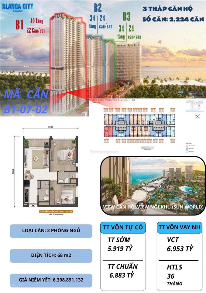 Căn hộ biển kinh doanh nghỉ dưỡng bên cạnh bờ biển đông vũng tàu