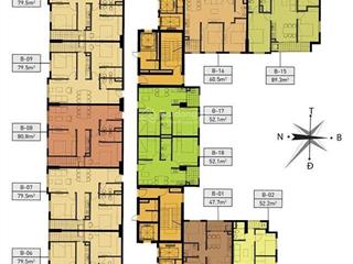 Bán căn hộ 3pn, 2wc tại hateco hoàng mai, diện tích 79,5m2, tối ưu công năng 3pn, full đồ, giá 5xtỷ