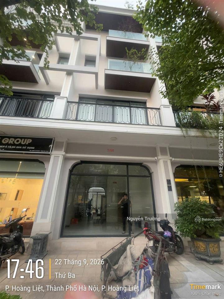 Nhà mình bán lô liền kề mặt phố đi bộ  75m2, 5 tầng, sẵn sổ, kđt the manor central park. giá 28 tỷ
