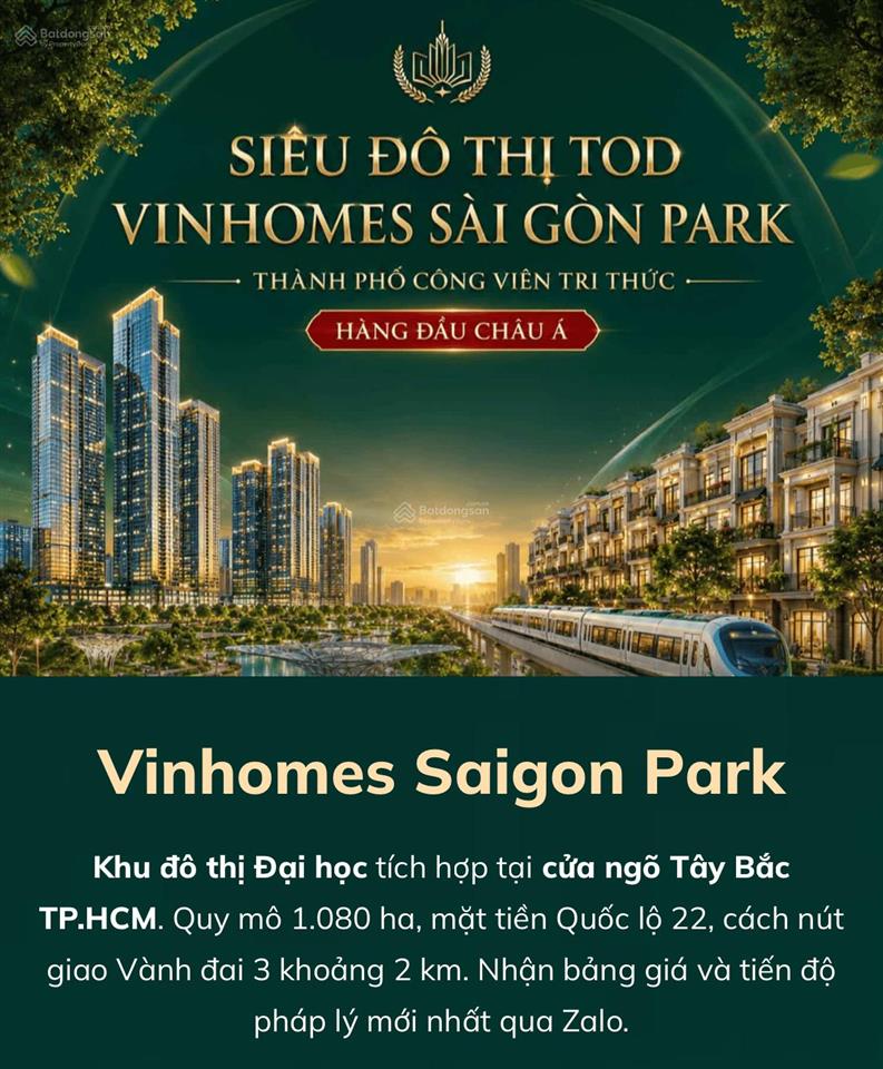 Vinhomes saigon park  nhà liền kề  80m2  4 tầng  8*10m  7tỷ180