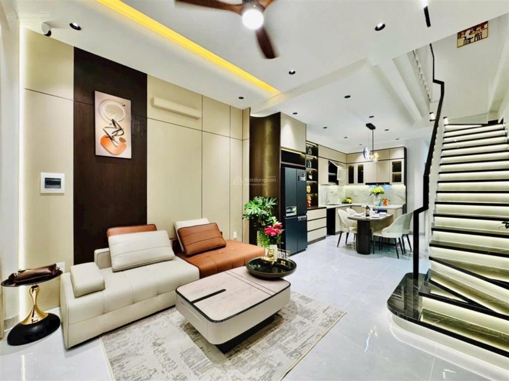 Bùi đình túy  nhà mới 100%  60m  3 tầng + sân thượng  full nội thất cao cấp  8.79tỷtl