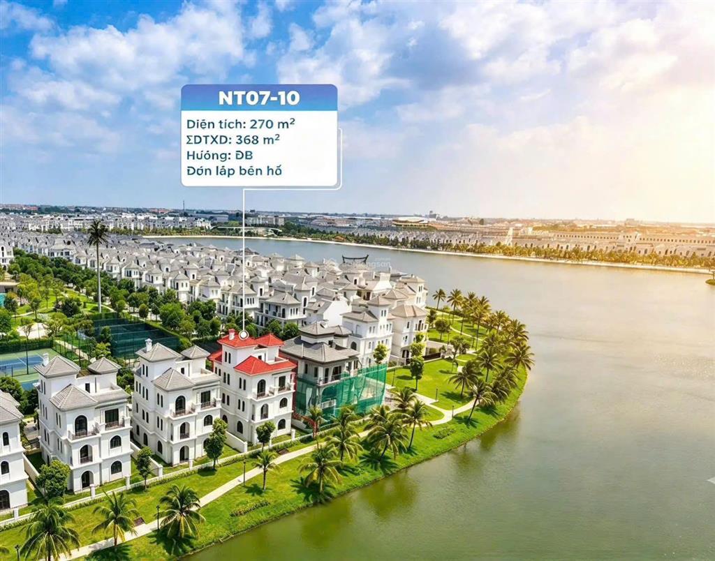 Bán căn biệt thự đơn lập ngọc trai mặt view hồ, 1 mặt công viên siêu vip tại ocean park 1