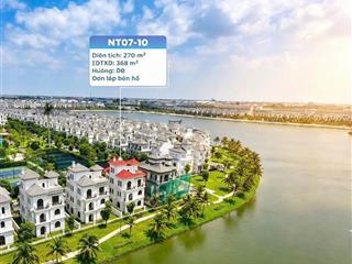 Bán căn biệt thự đơn lập ngọc trai mặt view hồ, 1 mặt công viên siêu vip tại ocean park 1