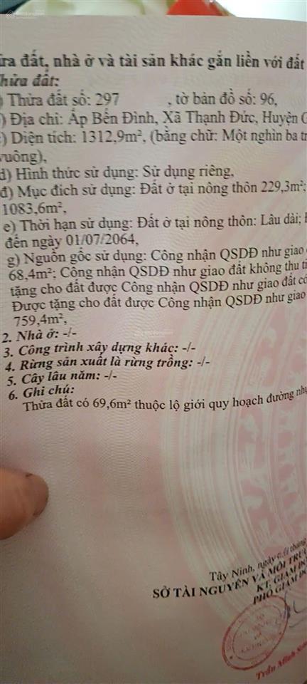 Bán đất tại quốc lộ 22b, 15 tỷ, 1312 m2, hàng hiếm tại tây ninh, uy tín