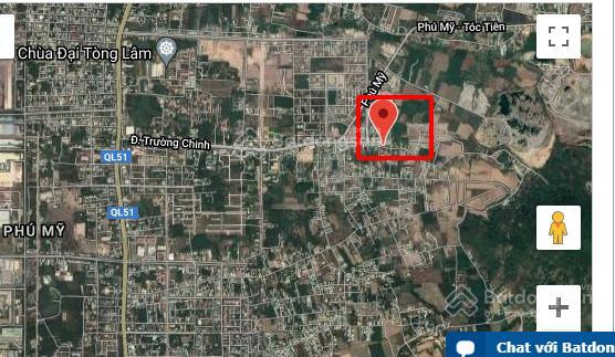 Bán đất mặt tiền đường trường chinh, đối diện công an xã phú mỹ, gần chung cư ecotown