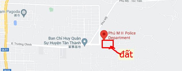 Bán đất mặt tiền đường trường chinh, đối diện công an xã phú mỹ, gần chung cư ecotown