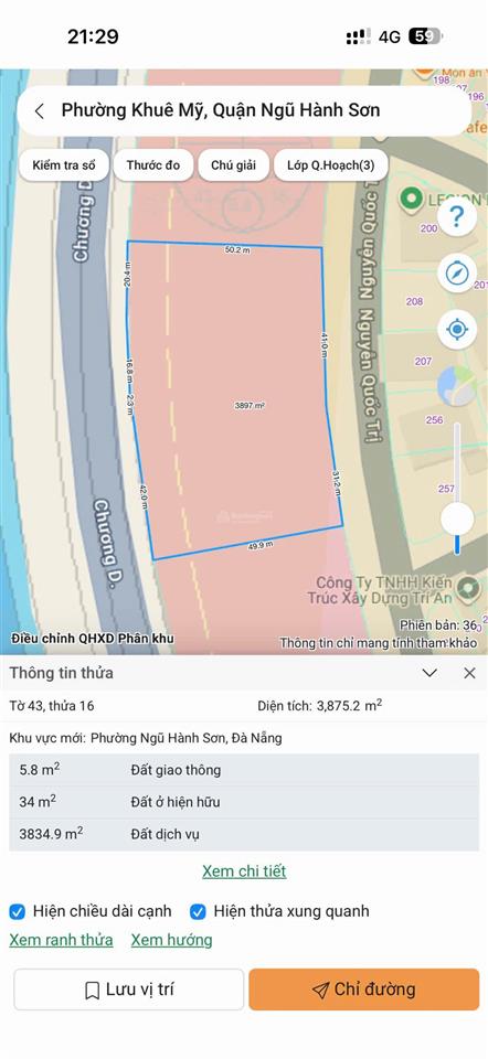 Cục đất lớn sót lại mặt tiền chương dương view sông đối diện dự án sun group