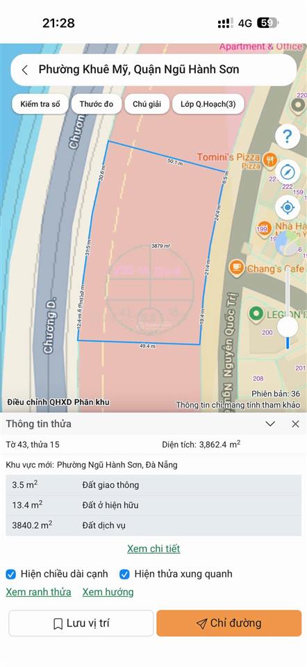 Cục đất lớn sót lại mặt tiền chương dương view sông đối diện dự án sun group