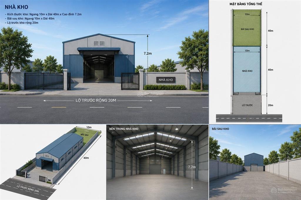 Cho thuê kho mới 100% 400m² trung tâm cần thơ có điện 3 pha