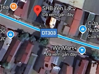 Bán nhà mặt phố thị trấn yên lạc, đường tỉnh lộ 303