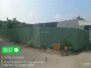 { bán đất đường 42 hiệp bình  chợ hiệp bình ]  giá tốt
