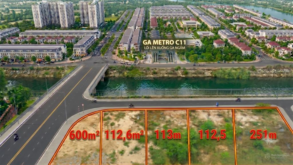Bán đất mặt tiền kênh tp. thủ đức đối diện ga metro, sổ hồng riêng, giá cực tốt chỉ 47 tr/m2